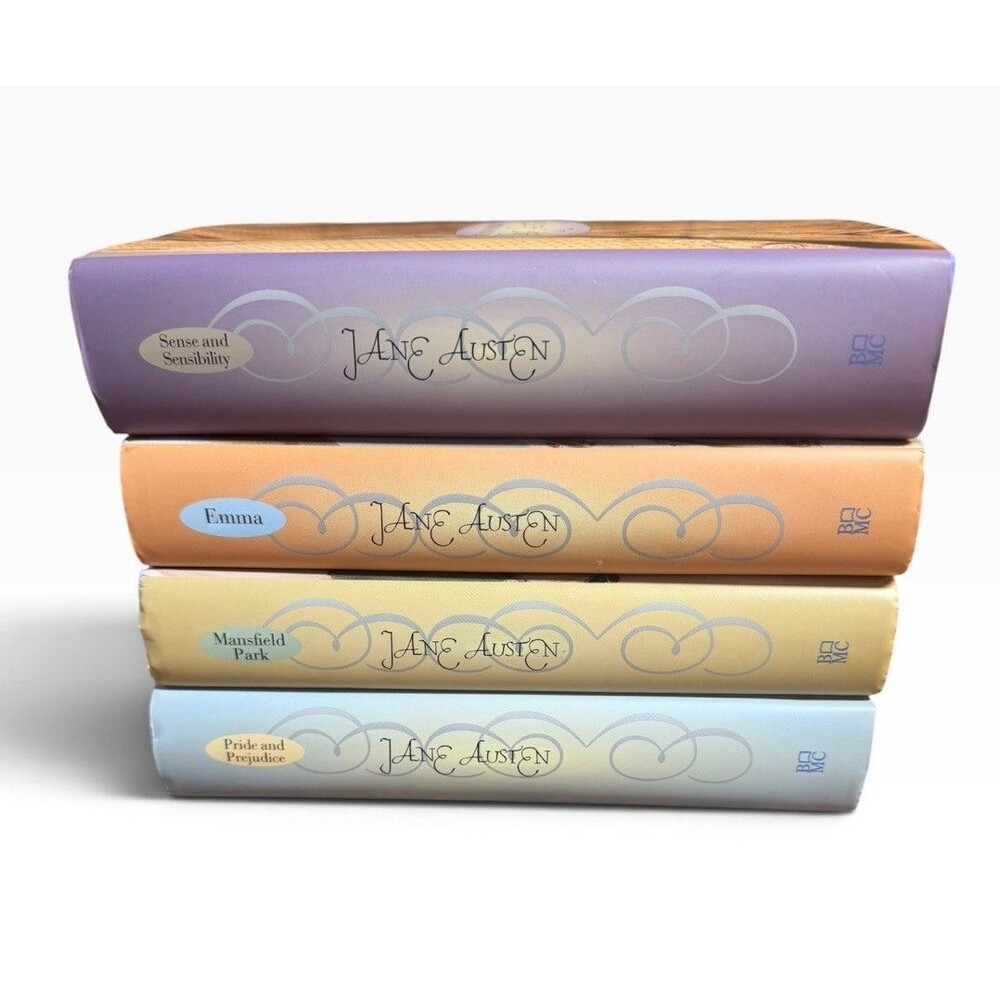 Jane Austen Hardcover 4-Book Classics Set Pride & Prejudice Emma Mansfield Park